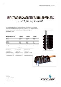 Produktblad infiltrationskassetter 1-3 hushåll